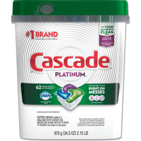 United Stationers Supply 97726PK Cascade® Fresh Scent ActionPacs, 34.5 oz. Tub, 62 Packets/Tub image.