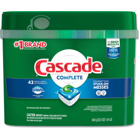 United Stationers Supply 6070 Cascade® Fresh Scent ActionPacs, 22.5 oz. Tub, 43 Packets/Tub, 6 Tubs image.
