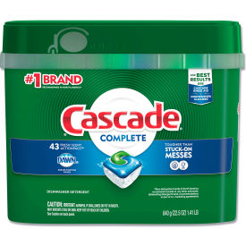 United Stationers Supply 06070PK Cascade® Fresh Scent ActionPacs, 22.5 oz. Tub, 43 Packets/Tub image.