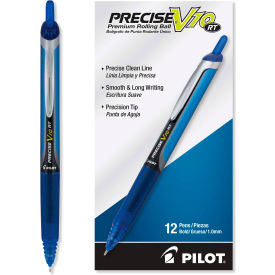 Pilot Pen Corporation 13453 Pilot® Precise V10RT Retractable Roller Ball Pen, Bold 1 mm, Blue Ink/Barrel, Dozen image.