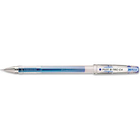 Pilot Pen Corporation 35492 Pilot® G-TEC-C Ultra Stick Gel Pen, Ultra-Fine 0.4mm, Blue Ink, Clear Barrel, Dozen image.