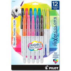 Pilot Pen Corporation 44155 Pilot® FriXion Colors Erasable Stick Marker Pen, 2.5mm, Assorted Ink/Barrel, 12/Set image.
