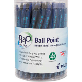 Pilot Pen Corporation 57050 Pilot® B2P Bottle-2-Pen Retractable Ballpoint Pen, 1mm, Assorted Ink/Barrel, 36/Pack image.