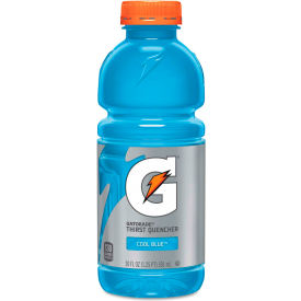 Gatorade 52000324815 Gatorade® G-Series Perform 02 Thirst Quencher, Cool Blue, 20 oz Bottle, 24/Carton image.