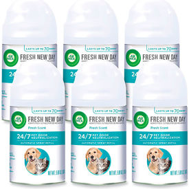 United Stationers Supply 62338-02719 Air Wick® Pet Odor Neutralization Automatic Spray, Fresh Scent, 5.89 oz. Capacity, Pack of 6 image.