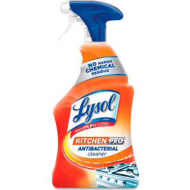 United Stationers Supply 19200-79556EA LYSOL® Brand Kitchen Pro Antibacterial Cleaner Degreaser, 22 oz. Spray Bottle image.