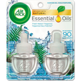 United Stationers Supply 62338-79717 Air Wick® Scented Oil Refill, Fresh Waters, 0.67 oz., 2/Pack image.