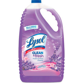 United Stationers Supply 36241-88786 Lysol Clean and Fresh Multi-Surface Cleaner, Lavender and Orchid Essence, 144 oz. Bottle, 4/Case image.