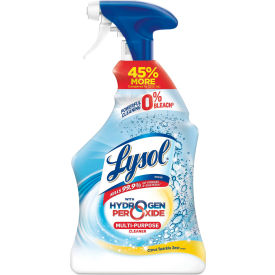 Reckitt Benckiser 89289CT LYSOL® Multi-Purpose Hydrogen Peroxide Cleaner, Citrus, 32 Oz. Trigger Spray Bottle, 9/Carton image.