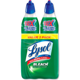 United Stationers Supply 19200-96085 Lysol Disinfectant Toilet Bowl Cleaner with Bleach, 24 oz. Bottle, 8/Case image.