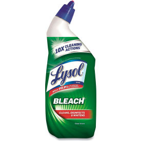 United Stationers Supply 19200-98014 Lysol Disinfectant Toilet Bowl Cleaner with Bleach, 24 oz. Bottle, 9/Case image.