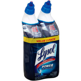 United Stationers Supply 19200-98016 Lysol Disinfectant Toilet Bowl Cleaner, Wintergreen, 24 oz. Bottle, 2/Pack image.