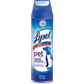 United Stationers Supply 19200-99804 Lysol® Pet Odor Eliminator Disinfectant Aerosol Spray, 15 oz. Capacity, Pack of 12 image.