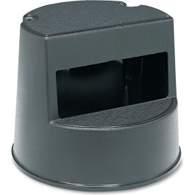 Rubbermaid Commercial Products FG252300BLA Rubbermaid® Commercial Two-Step Rolling Step Stool, Black - FG252300BLA image.