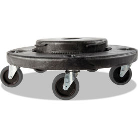 Rubbermaid Commercial Products FG264043BLA Rubbermaid® Brute Quiet Dolly, 250 lb. Capacity, 18 1/4" Dia., Black - FG264043BLA image.