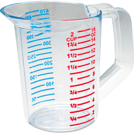 Rubbermaid Commercial Products RCP 3215 CLE Rubbermaid® Commercial Bouncer Measuring Cup, 16 Oz., Clear image.
