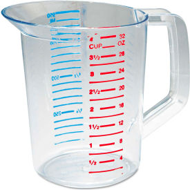 Rubbermaid Commercial Products RCP 3216 CLE Rubbermaid® Commercial Bouncer Measuring Cup, 32 Oz., Clear image.