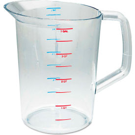 Rubbermaid Commercial Products RCP 3218 CLE Rubbermaid® Commercial Bouncer Measuring Cup, 4 Qt., Clear image.