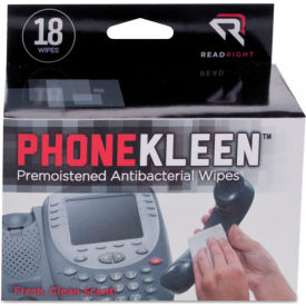 Read Right/Advantus Corporation RR1203 Read Right® PhoneKleen Wet Wipes, 18/Box - REARR1203 image.