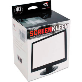 Advantus Corp. RR1305 Read Right® Kleen & Dry Screen Cleaning Pads, 40/Box - REARR1305 image.