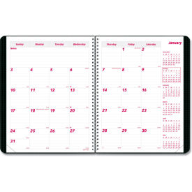 Brownline® DuraFlex 14-Month Planner 11 x 8.5 Black 2024
