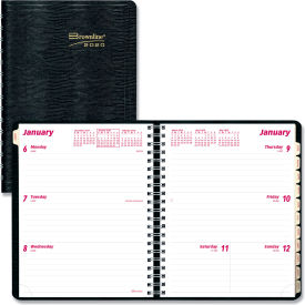 Rediform Office Products CB950BLK Brownline® Essential Collection Weekly Appointment Book, 11 x 8.5, Black, 2024 image.