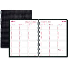 Rediform Office Products CB950VBLK Brownline® DuraFlex Weekly Planner, 11 x 8.5, Black, 2024 image.