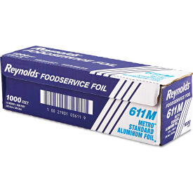 Reynolds Food Packaging REY 611M Reynolds Wrap® Metro Aluminum Foil Roll, Lighter Gauge Standard, 12" x 1000 Ft., Silver image.