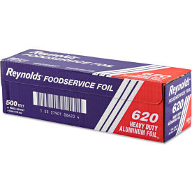 Reynolds Food Packaging REY 620 Reynolds Wrap® Heavy Duty Aluminum Foil Roll, 12" x 500 Ft., Silver image.