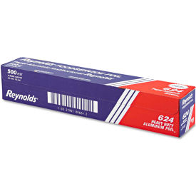 Reynolds Food Packaging REY 624 Reynolds Wrap® Heavy Duty Aluminum Foil Roll, 18" x 500 Ft., Silver image.