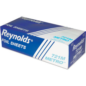 United Stationers Supply 721M Reynolds Wrap® Metro Pop-Up Aluminum Foil Sheets, 10-3/4"L x 12"W, Silver, Pack of 3000 image.