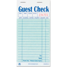 United Stationers Supply GC6000-2 AmerCareRoyal® Guest Check Book, Two-Part Carbon, Pack of 50 image.