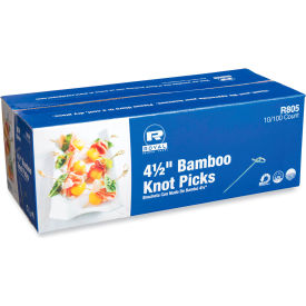 Knotted Bamboo Pick, 4-1/2"L, Natural, 100/Pack, 10 Packs/Case view 2