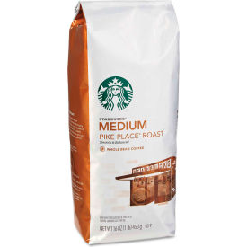 Starbucks Coffee Company 11017854 Starbucks® Whole Bean Coffee, Pike Place Roast, 1 lb Bag image.