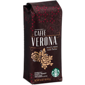 United Stationers Supply 12411949 Starbucks® Bold Whole Bean Coffee, Caffe Verona®, 1 lb, Pack of 6 image.