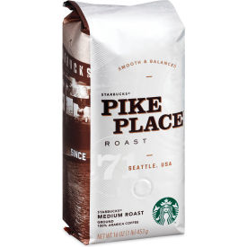 United Stationers Supply 12411954 Starbucks® Roast Coffee, Pike Place® Roast, 1 lb, Pack of 6 image.