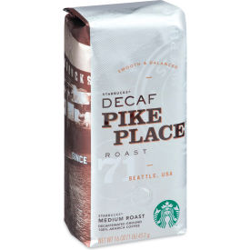 United Stationers Supply 12411962 Starbucks® Decaffienated Coffee, Pike Place Decaf, 1 lb, Pack of 6 image.