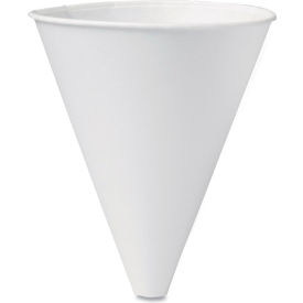 Bare Eco-Forward Treated Paper Funnel Cups, 10 oz. Capacity, White, 250 Cups per Bag, 4 Bags per Carton view 2