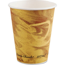 United Stationers Supply 378MS-0029 Dart® Printed Polycoated Paper Hot Drink Cups, 8 oz, Brown, Pack of 1000 image.