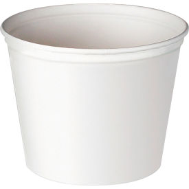 United Stationers Supply 3T1-02050 Dart® Double Wrapped Paper Food Bucket, 53 oz, Unwaxed, White, Pack of 300 image.