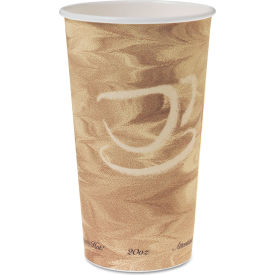 United Stationers Supply 420MS-0029 Dart® Single Sided Poly Paper Hot Drink Cups, 20 oz, Pack of 600 image.