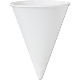 United Stationers Supply 42BR-2050 Dart® Bare Eco-Forward Treated Paper Cold Drink Cups, 4.25 oz, White, Pack of 5000 image.