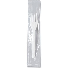 Regal Mediumweight Individually Wrapped Forks, Polypropylene, White, 1000/Carton view 2