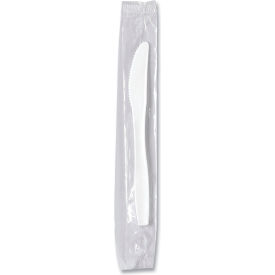 Regal Mediumweight Individually Wrapped Knives, Polypropylene, White, 1000/Carton view 2