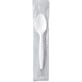Regal Mediumweight Individually Wrapped Teaspoons, Polypropylene, White, 1000/Carton view 2