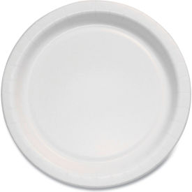 Bare Eco-Forward Clay-Coated Paper Plates, 6" Dia., White/Brown/Green, 1000/Carton view 2