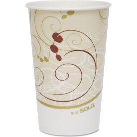 United Stationers Supply RP16P-J8000 Dart® Paper Cold Drink Cups, 16 oz, White/Beige, Pack of 1000 image.