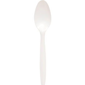 United Stationers Supply S6SW Dart® Regal™ Mediumweight Teaspoon Cutlery, Full-Size, White, Pack of 1000 image.