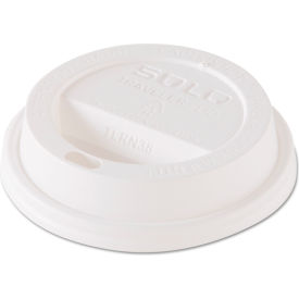 United Stationers Supply TL38R2-0007 Dart® Traveller Dome Hot Cup Lid For 8 oz Cups, White, Pack of 1000 image.