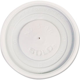 United Stationers Supply VL34R-0007 Dart® Polystyrene Vented Hot Cup Lids For 4 oz Cups, White, Pack of 1000 image.